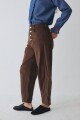 PANTALON BARREL CORDEROY Chocolate