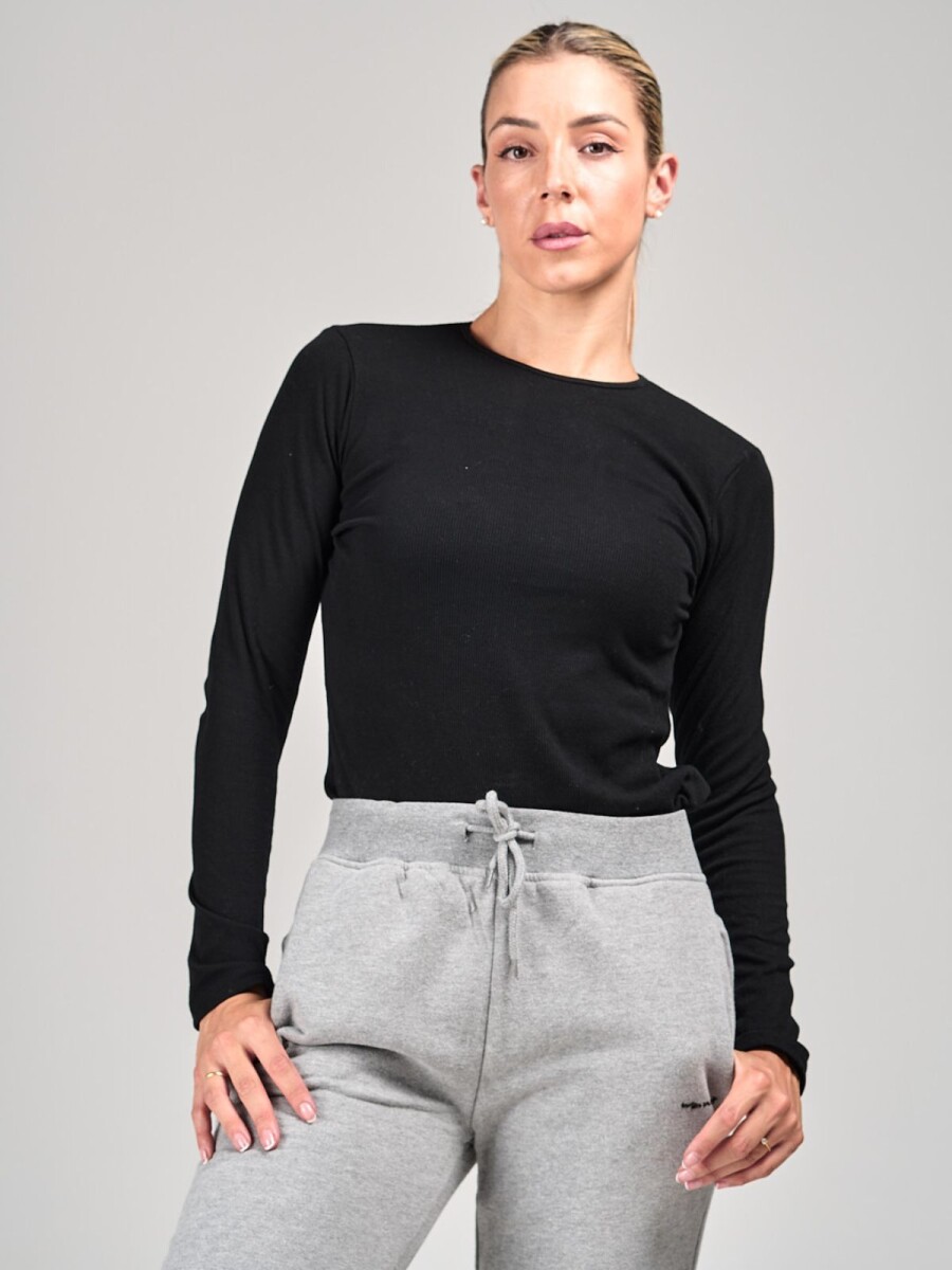 Remera basica slowly - Black 