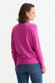 Sweater con detalle en manga ROSADO