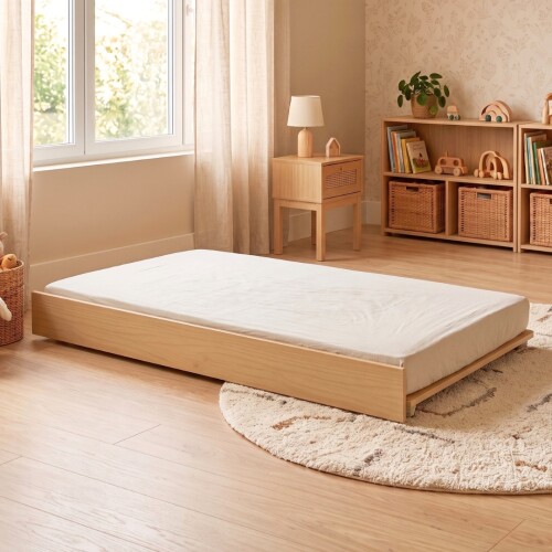 Cama Auxiliar 1 Plaza - Crescer Carvalho Cama Auxiliar 1 Plaza - Crescer Carvalho