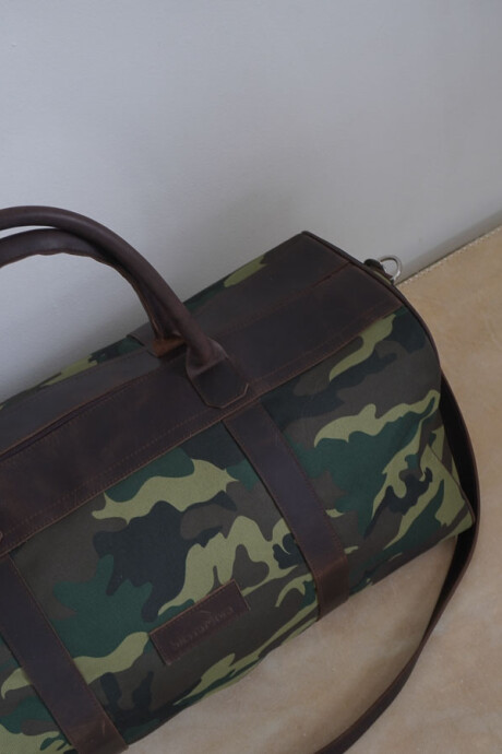 Bolso Sport XL Chocolate / Camuflado