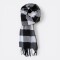 Bufanda Cuadrille Moderna Negro/Blanco