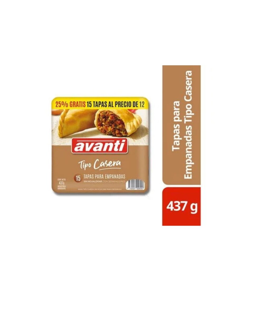 2X1 TAPAS DE EMPANADAS X15 AVANTI 