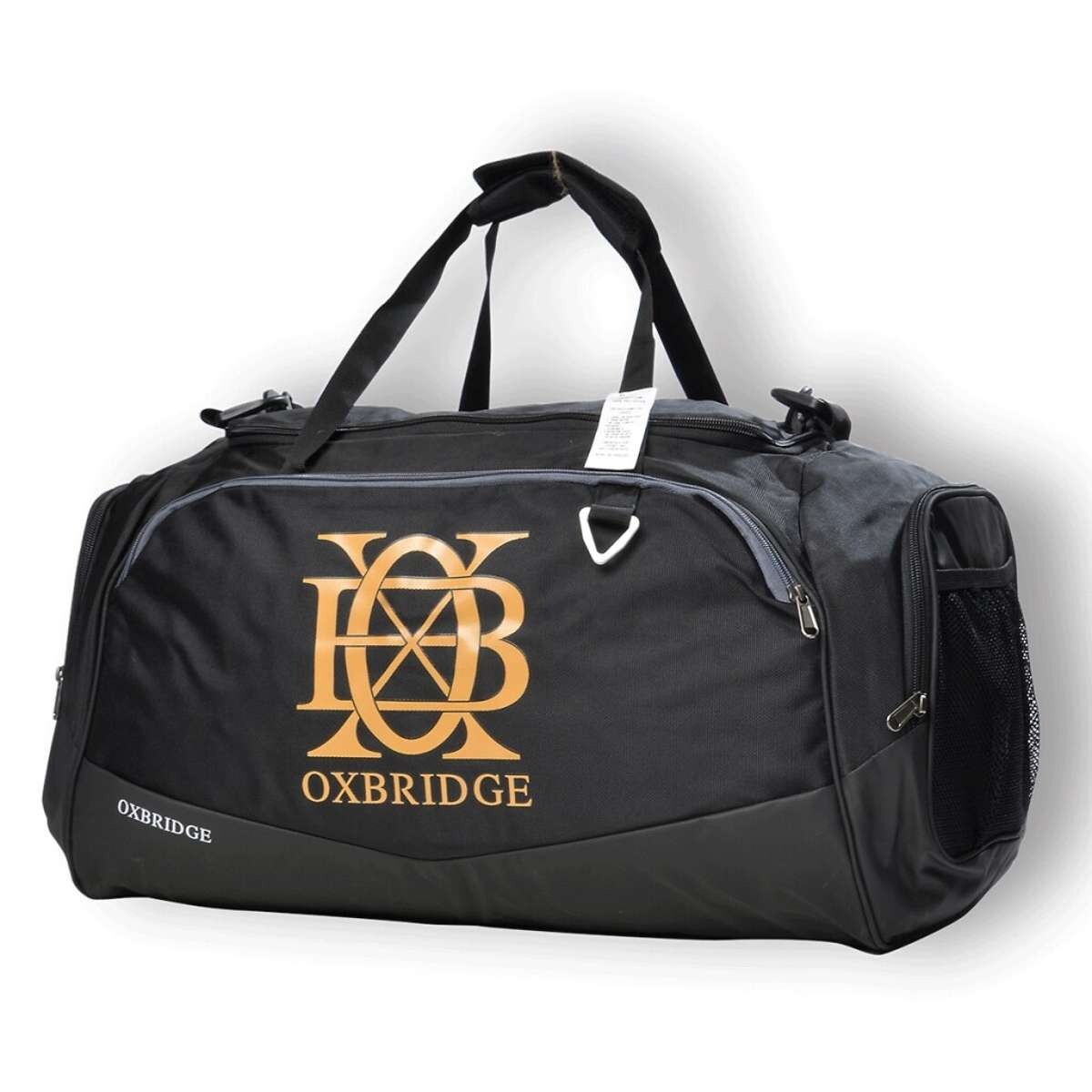 Bolso Mediano Oxbridge Tour Negro Viaje Gym - Con Correa 