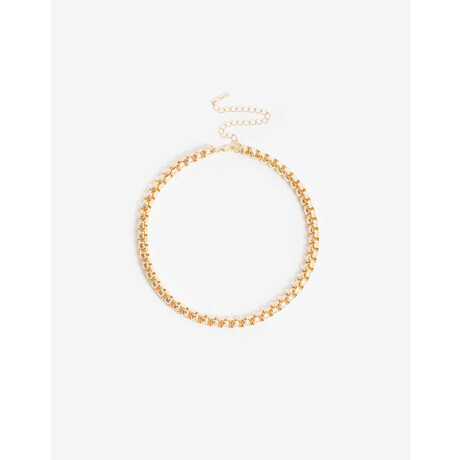 Collar Corto Metal Gold Dorado