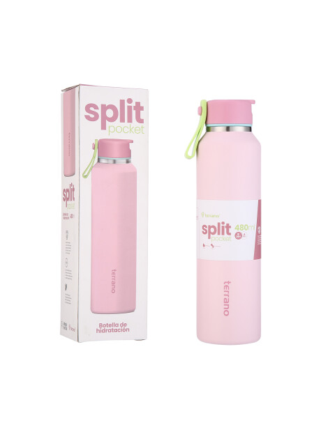BOTELLA SPLIT POCKET 480ML. Rosado