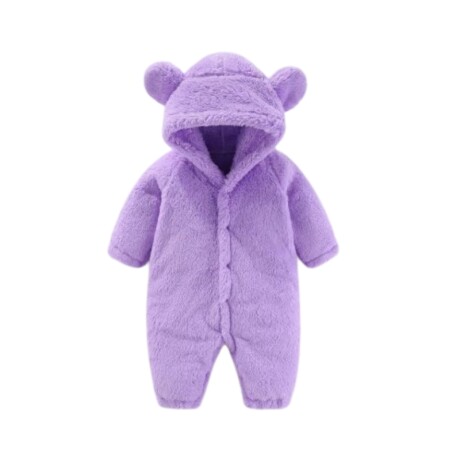 Body Oso tela polar 9 meses Violeta