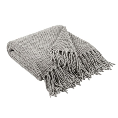 MANTA GRIS C/FLECOS 130X170CM Unica