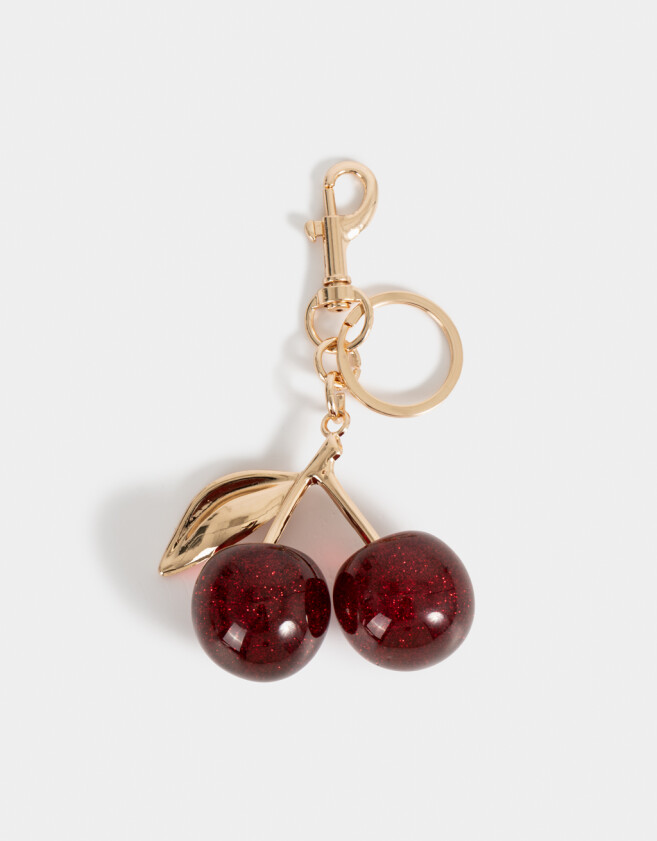 Llavero Glitter Llavero Y Charm "girly Coffee Era" - Rojo Medio