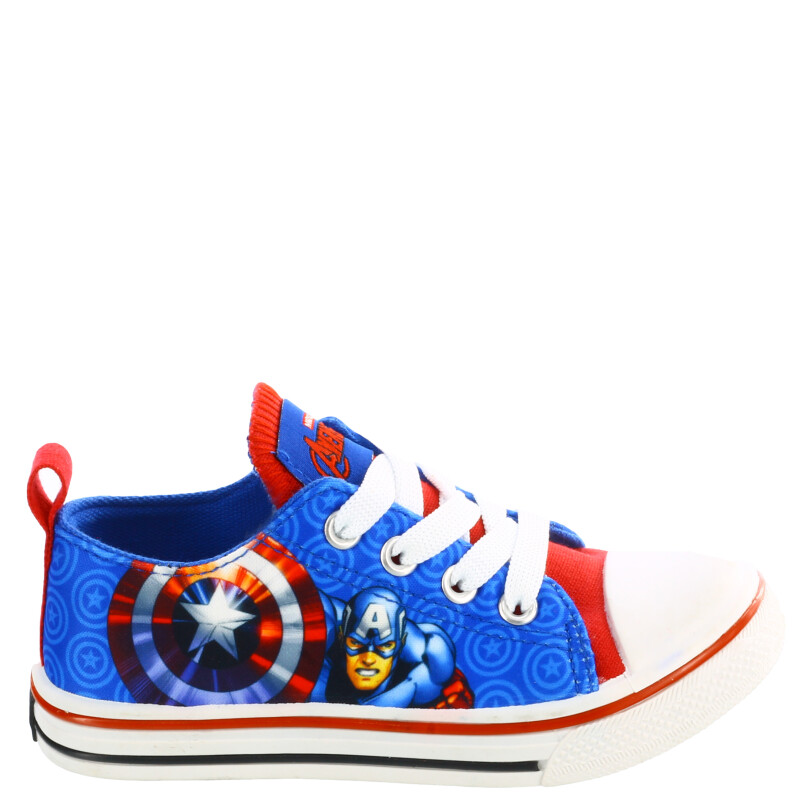 Championes Infantiles Marvel Lona Avengers Azul - Rojo - Blanco