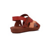 Country Sandalia Dama Casual C/dos Tiras Y Pulsera S/baja Durazno-coral