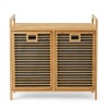 ESTANTE ORG BEIGE C/2 CESTA GRIS 70X30X72CM Unica