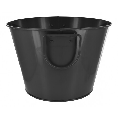 Balde de metal negro con asas para botellas 24x15.5cm Balde de metal negro con asas para botellas 24x15.5cm