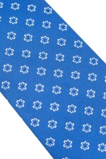 SET CORBATA PAÑUELO Y GEMELOS AZUL