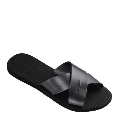 Sandalia de Mujer Havaianas Aqua Metallic Negro