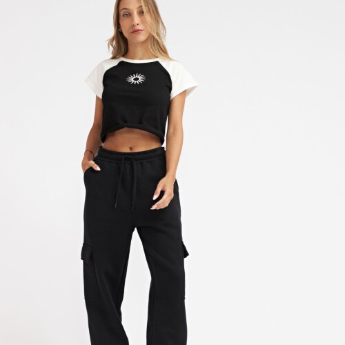 Babucha Dama Cargo N+ Negro
