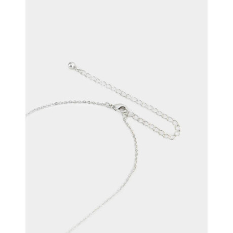 Cadena Corta con Dije Premium Plateado