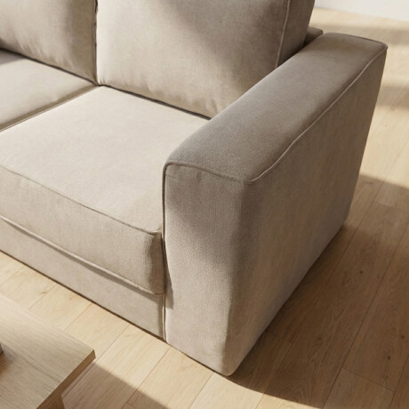 Sofá Olimpus - Microfibra - 2 cuerpos Kruger 02-152 (Beige)