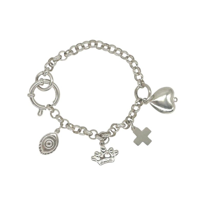 Pulsera Dijes Varios 925- Sin Piedra-PU3836 sinpiedra