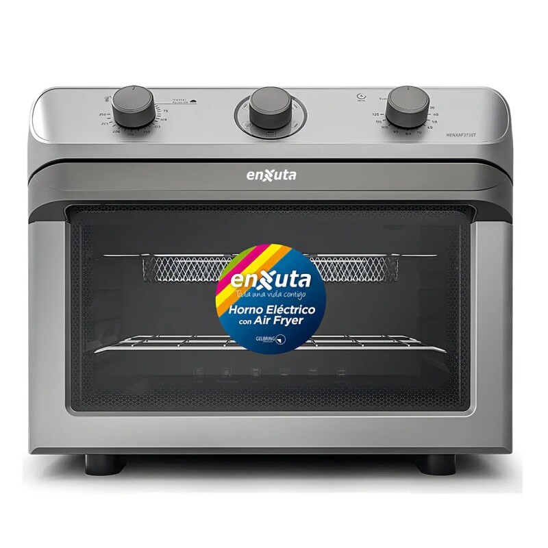 Horno Eléctrico Y Freidora Sin Aceite Henxaf2735t Enxuta Eh Color Plateado Horno Eléctrico Y Freidora Sin Aceite Henxaf2735t Enxuta Eh Color Plateado