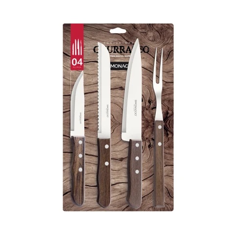 Set X4 Cubiertos para Asado Simonaggio U