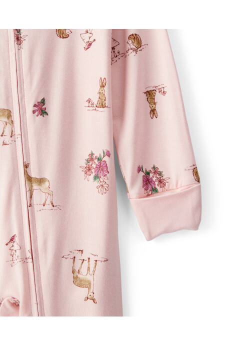 Pijama una pieza de viscosa Ecovero, puños plegables, línea Purelysoft Sin color