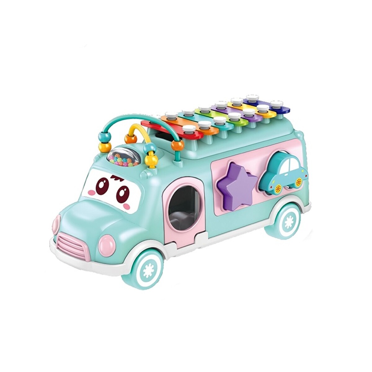 óMnibus Escolar con Xilofón Huanger - CELESTE 