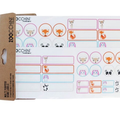 ZOO283 Etiquetas Multiuso Resistentes Al Agua Ciervo-blanco Zoocchini