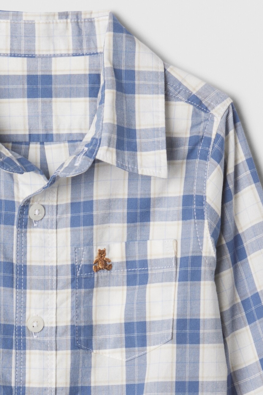 Camisa Poplin Toddler Niño Bainbridge Blue