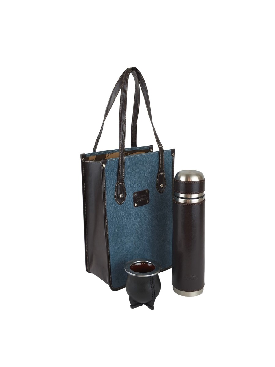 Set matero matera tipo bolso - Azul 
