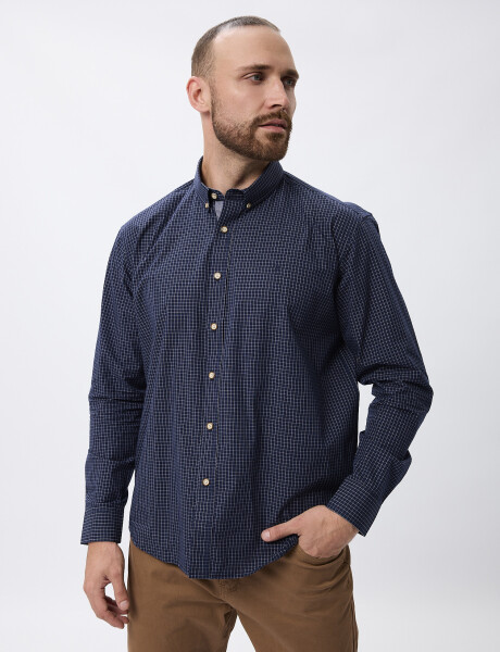 Camisa m/l cuadros navy Camisa m/l cuadros navy