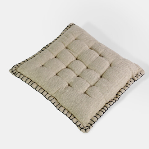COJIN CUAD BEIGE P/SILLA 38X38CM Unica