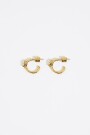 PENDIENTES ARO TEXTURA Y CRIST Oro