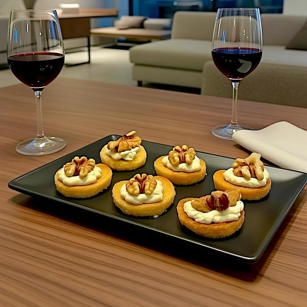 6 Palmitas con Roquefort y Nuez 6 Palmitas con Roquefort y Nuez