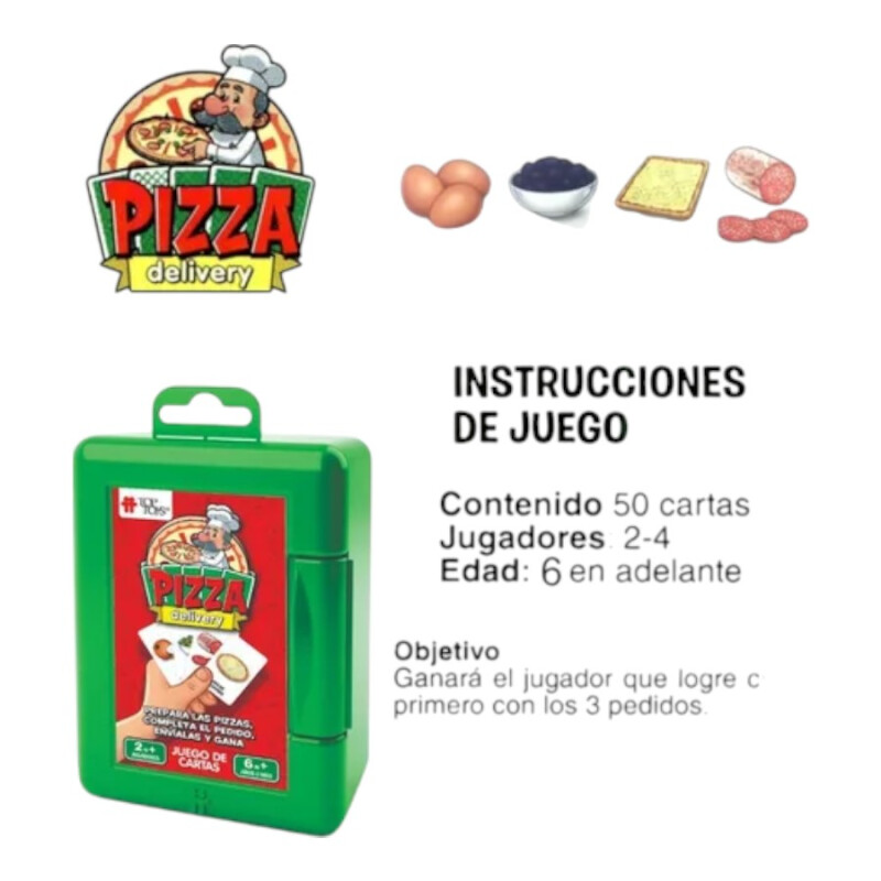 Juego de Cartas Pizza Delivery Top Toys Juego de Cartas Pizza Delivery Top Toys