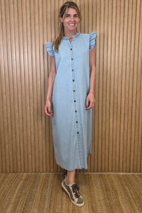 Vestido Malibu Denim Celeste