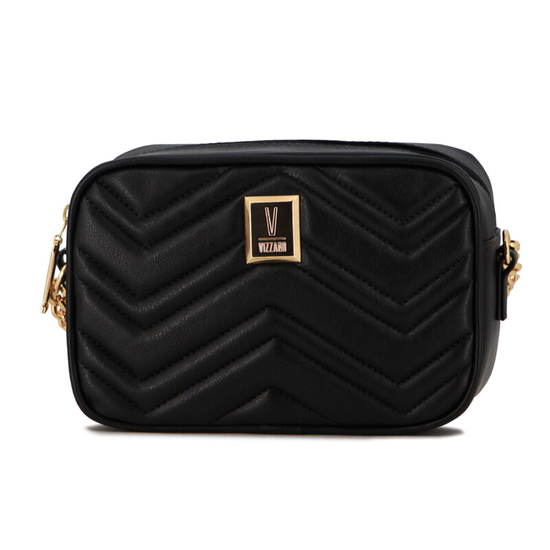 Cartera Vizzano Mujer Rectangular Con Cadena Negro