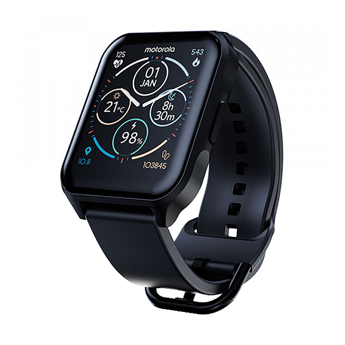 Reloj Motorola Moto Watch 70 1.69" | Bluetooth IP67 - Negro 