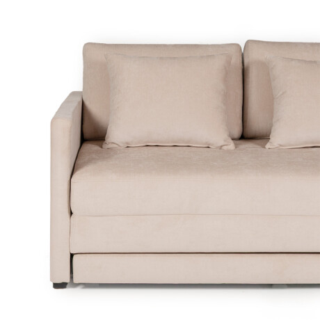 Sofá Cama Quito - 156 - Tela Microfibra 3012 (Beige)