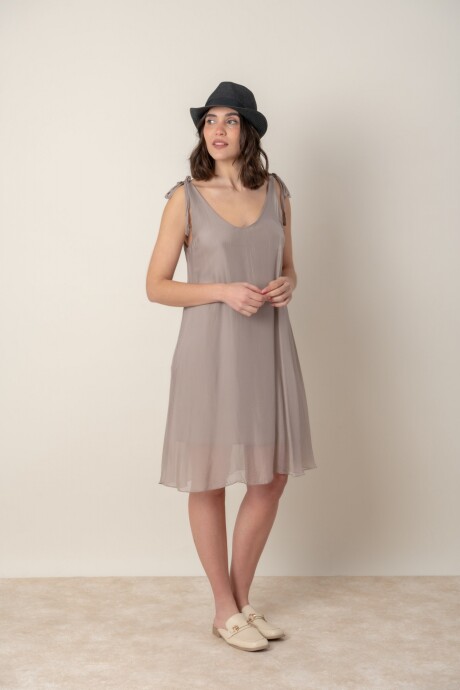 VESTIDO ANDROMEDA Visón
