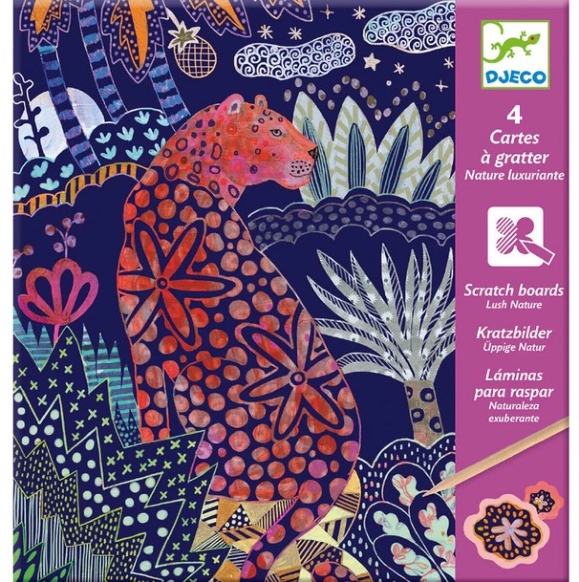 Set x4 láminas para raspar - Naturaleza 
