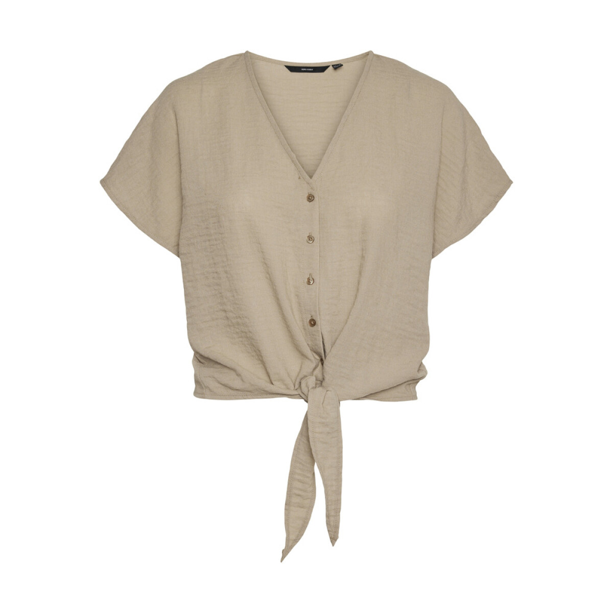 VMCHRIS SS TIE SHIRT WVN GA - Silver Mink 