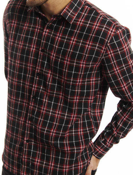 Camisa franela rojo