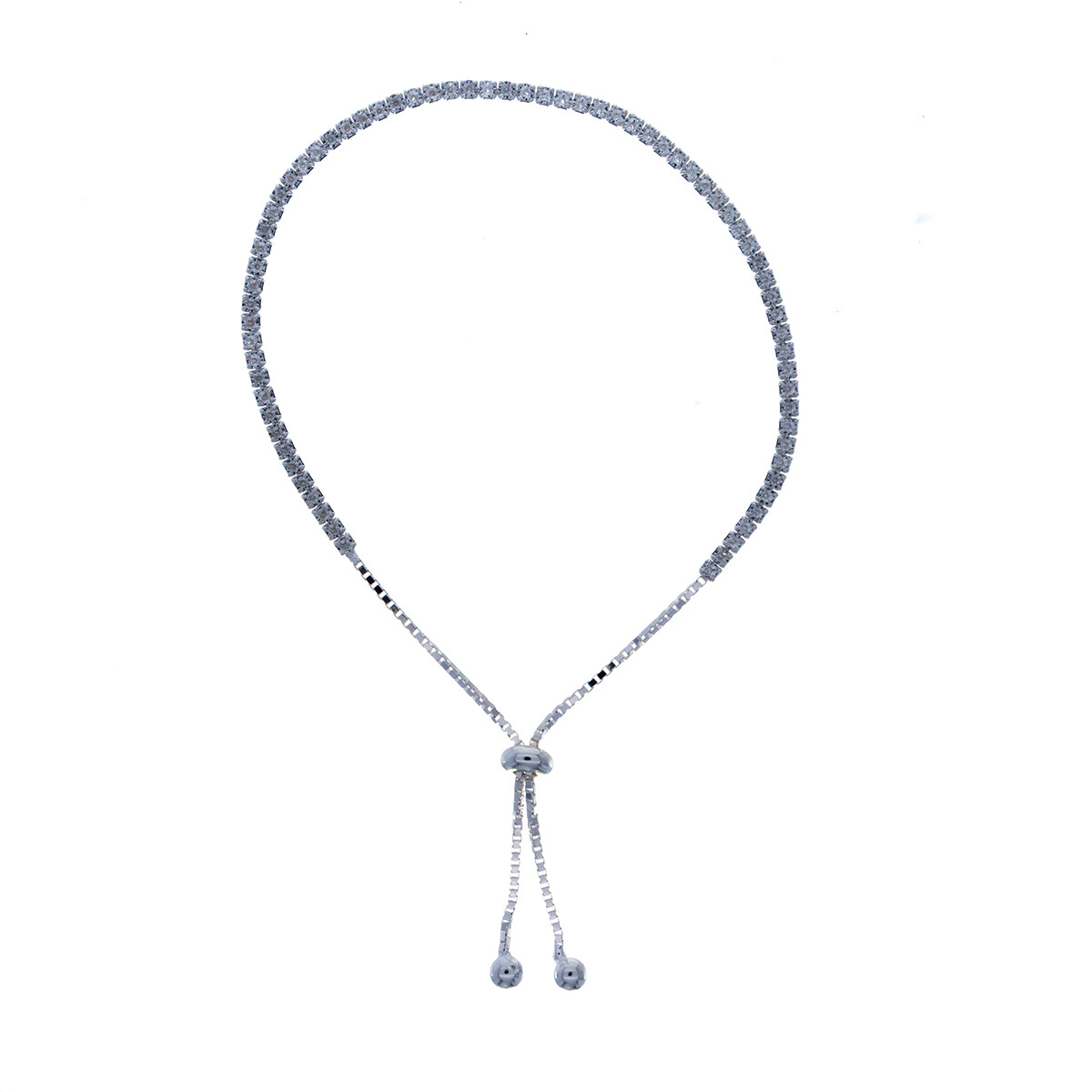 Pulsera de plata 925 con circonias. 