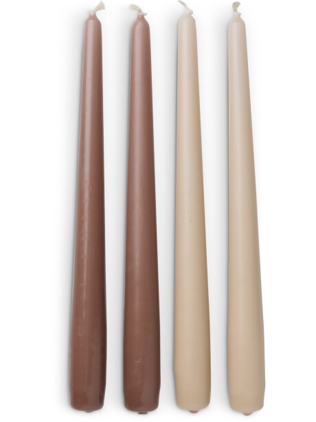 Vela HEINO marrón A25cm 4u/pack Vela HEINO marrón A25cm 4u/pack