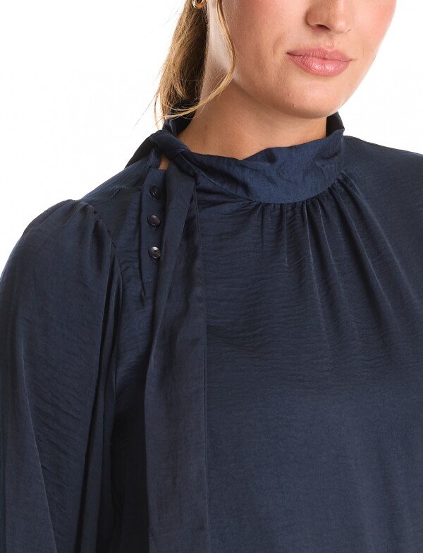 Blusa Lazo & Botones AZUL