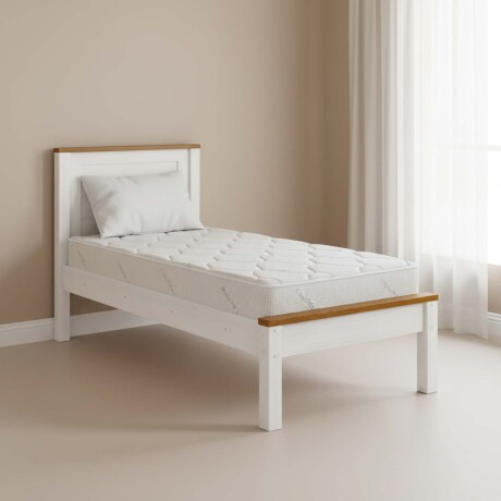 COLCHÓN 1 PLAZA ESPUMA BLANCO PLATINUM