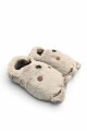 PANTUFLA NIÑOS CERRADA DISEÑO OSO Beige