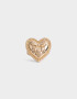 Anillos Medianos y Grandes Con corazón Anillo Metal Corazón - Dorado