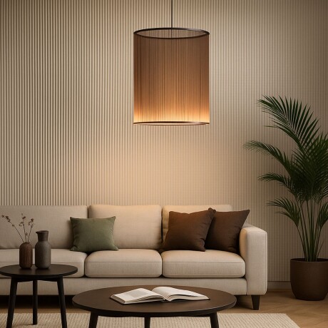 LUMINARIA DE TECHO CANNELE ROUND BORDEAUX - Medium